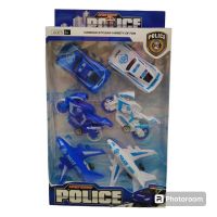 SET DE VEHICULOS POLICIA A FRICCIÓN X6 9677[SBU 54691]