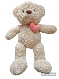 FINAL OSO CON CORAZON BEIGE QUE SE TIRA 90 CM