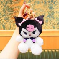 LLAVERO KUROMI ROSA CON 2 MONO