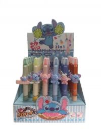 LAPICERA CON RESALTADOR 2 EN 1 STITCH 1124 (XH-1124)