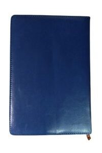 CUADERNO RAYADO CUERO SIMIL A5 AZUL 7721 (A50011)