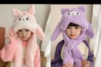 FINAL GORRO DE KUROMI QUE CUBRE LAS OREJAS SURTIDO