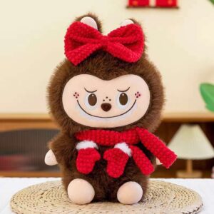LA BUBU CON BUFANDA Y GUANTE ROJO 28CM