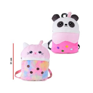 MOCHILA GATO Y PANDA