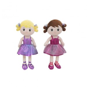 MUÑECA(4) 16" SOLO ROSA Y VIOLETA