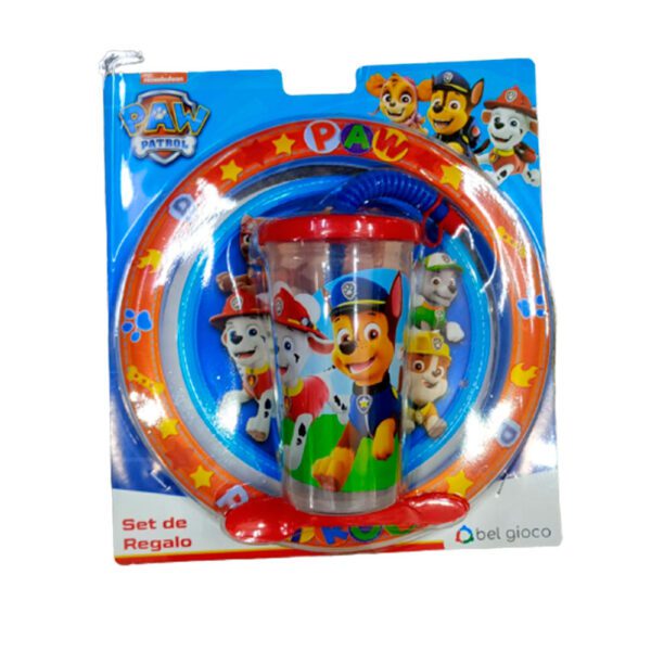 Blister Plato + Vaso Sport Paw Patrol