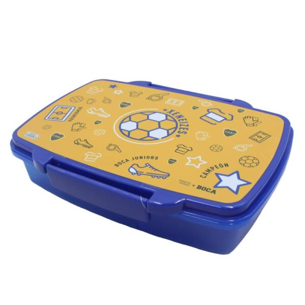 Lunch Box Con Divisones Boca Jr.1000 Ml