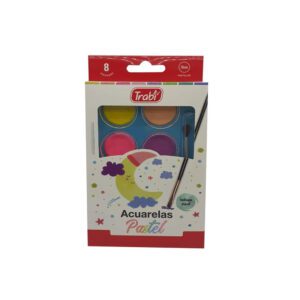 Acuarelas Pastel Estuche Rigido x 8