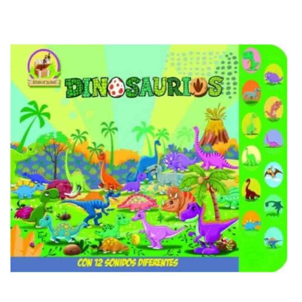 Tesoro De Sonidos Dinosaurios Con 12 Sonidos Diferentes