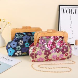 Cartera elegante flores