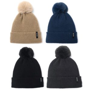 Gorro Mujer Con Pompon Interior Piel