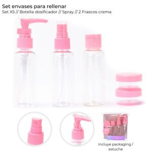 Set Envases Para Rellenar x 5 Unidades