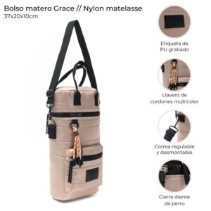 Bolso Matero Grace Con Llavero 37x20x10 Cm