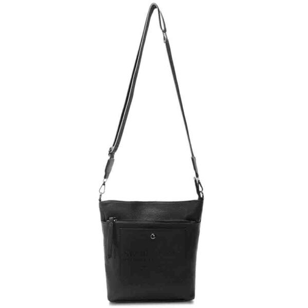 Bandolera Bringhton 2 Cierres Bolsillos Con Broche 27x24x8 Cm