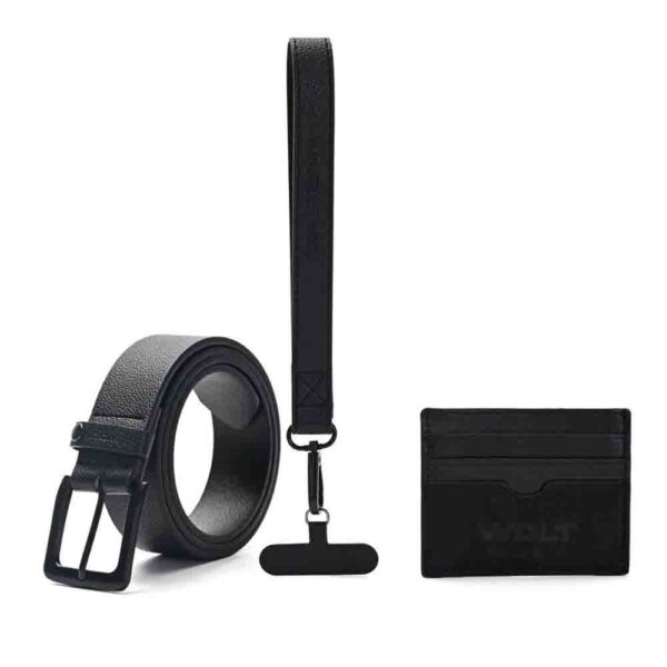 Set De Accesorios Con Caja Llavero Tarjetero Y Cinturon