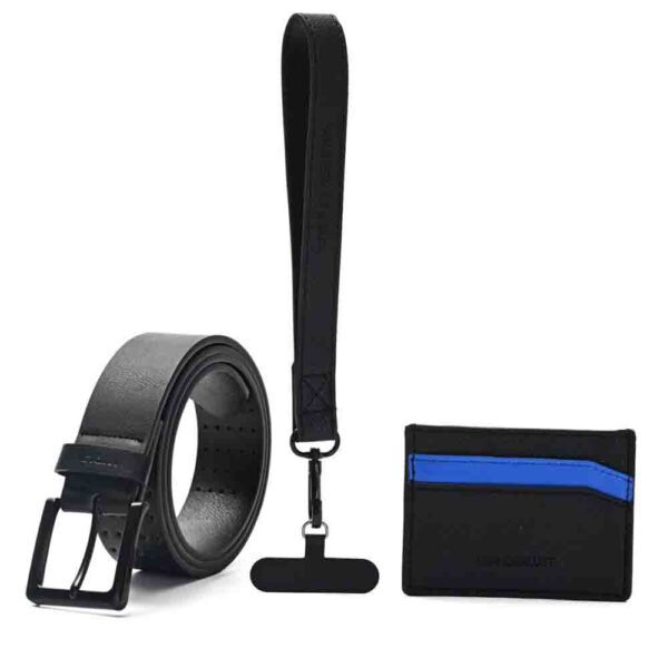 Set De Accesorios Con Caja LlaveroTarjetero Y Cinturon