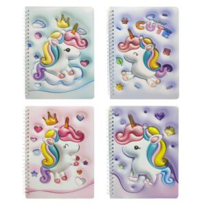 Cuaderno Unicornio 3D 60 Hjs. 14x20 Cm