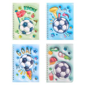 Cuaderno Futbol 3D 60 Hjs. 14x20 Cm