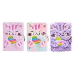 Diario Gato Peluche 80 Hjs. 14,5x 21 Cm