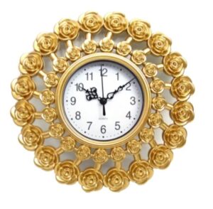 Reloj Dorado Rosas