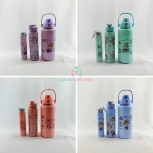BOTELLA DE LABUBU VIENEN 3 BOTELLAS SUPER LINDA Y NOVEDOSA