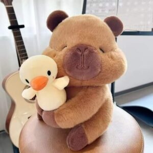 CAPIBARA CON PATO 20CM