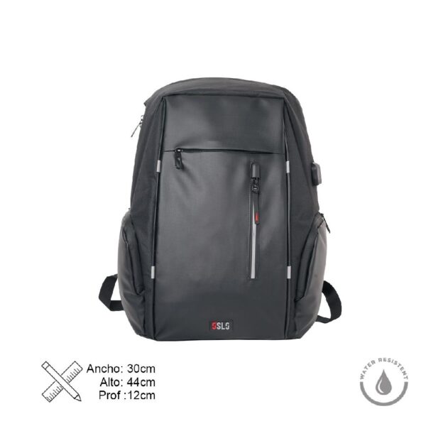 PORTA NOTEBOOK IMPERMEABLE CON CIERRE OCULTO Y USB