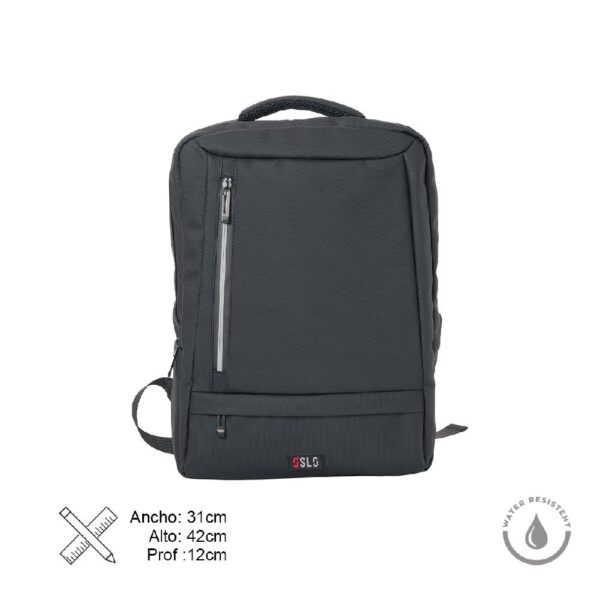 MOCHILA CON USB Y COMPARTIMIENTO MULTIPLE